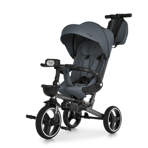 Картинка  Велосипед дитячий триколісний El Camino ME 1231 Charcoal Gray (колеса: передні Ø10.2"/задні Ø9"/PU, рама: сталь, батьк. ручка, до 25 кг) от магазина cd-market