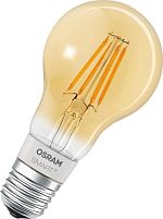 Картинка  Лампа светодиодная OSRAM SMART LED Е27 5.5-60W 2700K 220V A60 FILAMENT GOLD Bluetooth (4058075174481) магазин cd-market