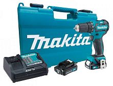 Картинка  Шуруповерт аккумуляторный Makita , 10.8В, 2 Ач, 0 - 450 / 0 - 1.500 мин-1 (DF332DSAE) магазин cd-market