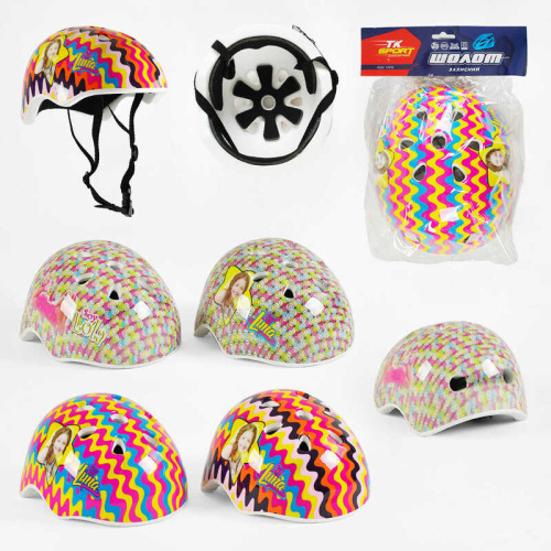 Шолом C 64596 "TK Sport", окружність - 56 см, в пакеті, ВИДАЄТЬСЯ ТІЛЬКИ МІКС ВИДІВ