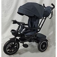 Велосипед дитячий триколісний El Camino ME 1193 MODENA Dark Gray (колеса: передні Ø26 см, задні Ø23 см, батьківська ручка, фара)