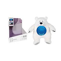 Нічник FM 666-51 “Ведмедик”, звуки, музика, проєктор, підсвічування, регулювання гучності, на батарейках, знімний музичний блок, в коробці