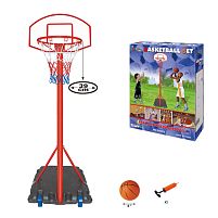 Баскетбольне кільце на стійці Profi MR 0326 (стійка: ↑200-236 см/метал, кільце Ø39 см/метал, щит: 45*69 см/пластмаса, м'яч, сітка, насос)