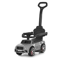 Каталка-толокар Bambi M 6252EL-11 (колеса: Ø5,5 см/EVA, батьк. ручка, страхувальний бампер, сидіння: екошкіра, музика, до 30 кг)