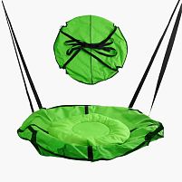 Гойдалка-гамак, колір салатовий GL 270895 D подушки = 60 см, подушка з водонепроникного матеріалу, 120-150 кг, ремінці, D чохла = 105 см, знімн