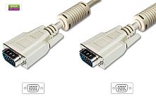 Картинка  Кабель ASSMANN VGA (HDDB15M/M) 15m, ferrite, biege (AK-310103-150-E) магазин cd-market