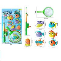 Риболовля QF 558 B вудка, сачок, 7 фігурок, на листі