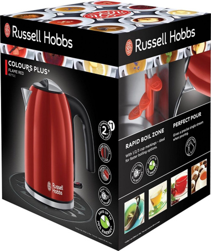 Картинка  Электрочайник Russell Hobbs  Colours Plus Red (20412-70) от магазина cd-market фото 5