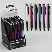 Набір масляних ручок М 45652 ЦІНА ЗА 36 ШТУК В БЛОЦІ, синя паста, діаметр пишучого вузла 0,7 мм