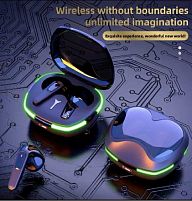 Навушники C 64883 підсвічування, бездротові, Bluetooth, мікрофон, USB-дріт, в коробці