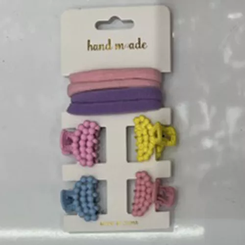 Аксесуари для волосся 8шт/наб (4резинки, 4крабика) Stenson WW02054