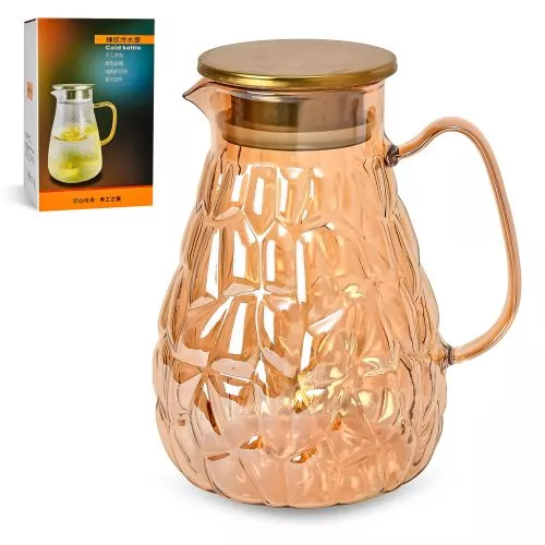 Графін скляний з кришкою 1.8л Stenson R92769-G