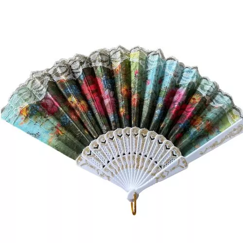 Віяло "Квітник" 23см Stenson R38331