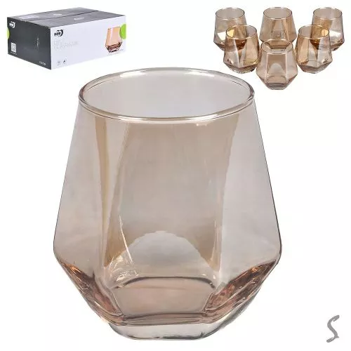 Склянка низька "Crystal" 6шт/наб 310мл Stenson R101148-G