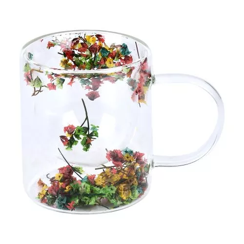 Чашка з подвійною стінкою "Dry flowers" 200мл Stenson R10882