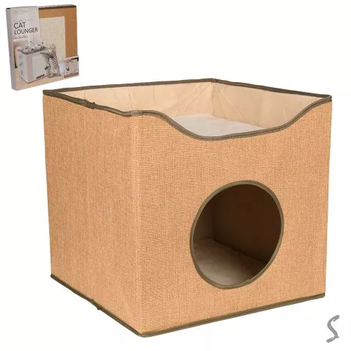 Лежанка-будиночок для котів 40*40*37см Stenson A42051