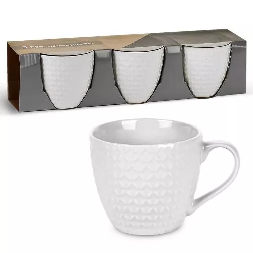 Чашки "White" 3шт/наб 260мл Stenson R96391