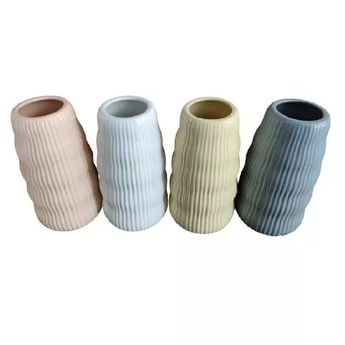 Ваза керамічна "Wavy" 26*9см Stenson R10309-L