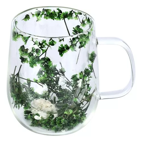 Чашка з подвійною стінкою "Dry flowers" 330мл Stenson R10120