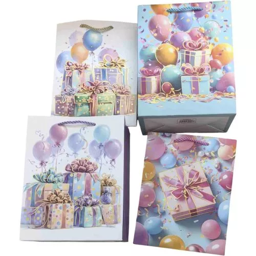 Пакет подарунковий паперовий S "Birthday party" 18*23*10см Stenson R40772-S