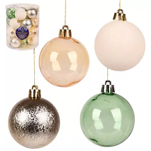 Ялинкові кульки 6см 26шт/уп Stenson 9782