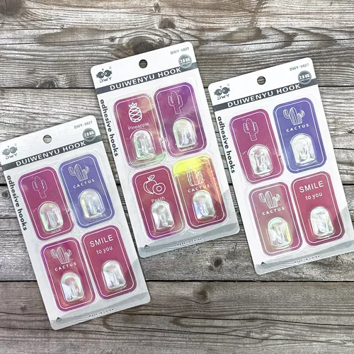 Гачки самоклеючі 4шт/наб 4*7см Stenson WHW11561-102