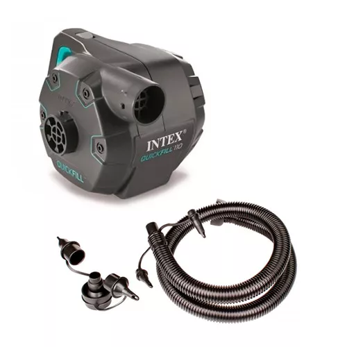 Насос електричний Intex 66644 «Quick-Fill» (живлення: мережа 220V/200W, 1100 л/хв, 0.68 бар., 3 насадки, надування/здування)