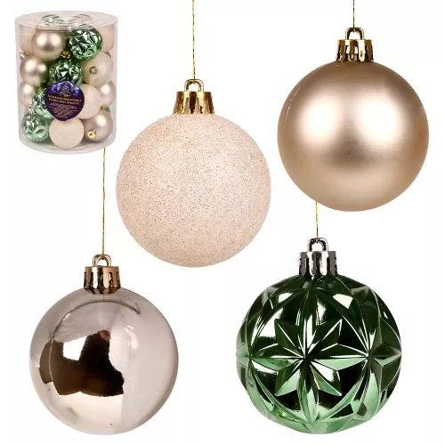 Ялинкові кульки 6см 26шт/уп Stenson 9781