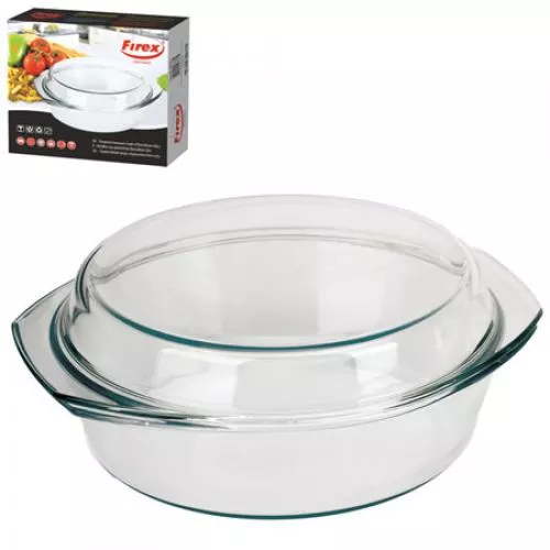 Термоскло каструля з кришкою 4.0л (кругла) Stenson (236740)