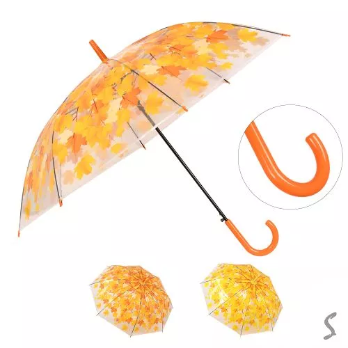 Парасолька-тростина напівавтомат "Осінь" d120см 8сп Stenson R17776-1