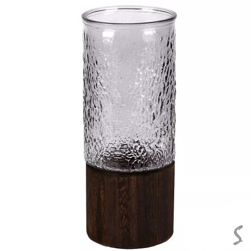 Ваза скляна 10*26см Stenson R35679-BL