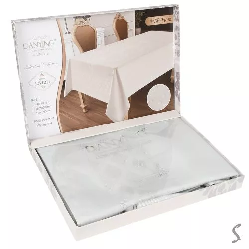 Скатертина водовідштовхувальна сіра 150*220см Stenson 2512H-220-GR фото 2