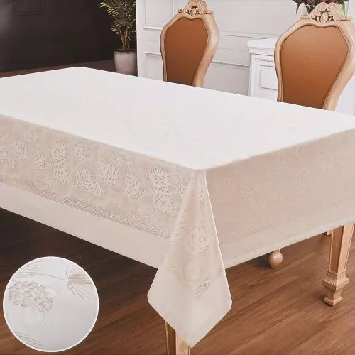 Скатертина водовідштовхувальна бежева 150*220см Stenson 2512F-220-KH