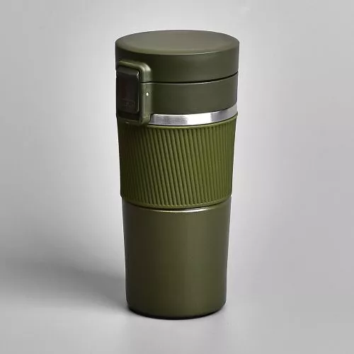Термокухоль із силіконовим обідком 380мл Stenson MT-4927 фото 3