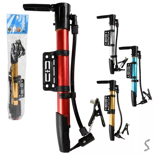 Насос ручний з кріпленням для велосипеда 30см Stenson VL37118